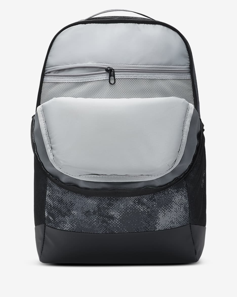 Nike grey brasilia backpack best sale